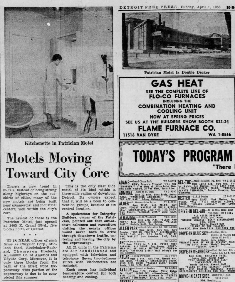 Patrician Motel - Apr 1956 Article On Motel